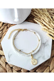 Women's Pearls Ball Chain Elizabeth Anklet