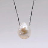 Baroque Water Drop Pearl Pendant Necklace for Girls
