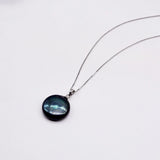 Baroque Pearl Pendant Necklace Silver White/Black/Grey