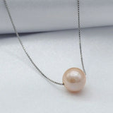Freshwater Pearl Pendant 925 Sterling Silver Necklace Girls Gift