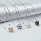 Freshwater Pearl Pendant 925 Sterling Silver Necklace Girls Gift