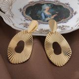 Geometric Retro Punk Drop Earrings for Women