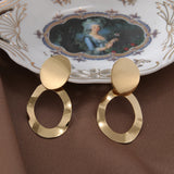 Geometric Retro Punk Drop Earrings for Women