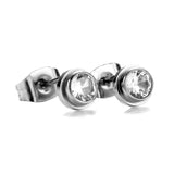 Rose Stainless Steel Zircon Crystal Jewelry Set