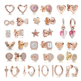 Women's Pearl Starfish Heart Earrings, Wedding Gift