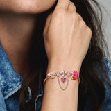 Women's S925 Pav? Beads Bracelet Set Sweet Romantic