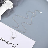 S925 Silver Small Bean Necklace