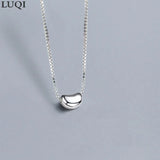 S925 Silver Small Bean Necklace
