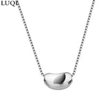 S925 Silver Small Bean Necklace