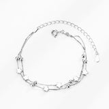 S925 Sterling Silver Star Beads Braided Bracelet