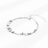 S925 Sterling Silver Star Beads Braided Bracelet