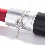 S925 Girl Magic Wand Necklace Fairy Star Diamond Sweet Clavicle Chain