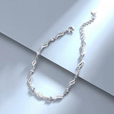 S925 Silver Bracelet Geometric Heart Zircon Classic Jewelry Gift