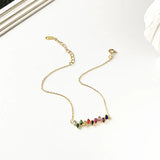 S925 Silver Bracelet Drop Shaped Zircon Jewelry Gift