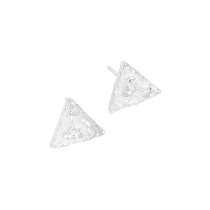 S925 Sterling Silver Stud Earrings Geometric Irregular Jewelry
