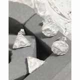S925 Sterling Silver Stud Earrings Geometric Irregular Jewelry