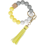 Women's Silicone Beaded Car Ring Bracelet Wristband
