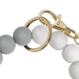 Women's Silicone Beaded Car Ring Bracelet Wristband