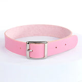 Women's PU Leather Necklace Collar Square Buckle Punk Gothic Necklace