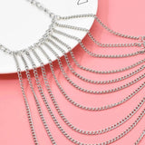 Women's Shoulder Chain Alloy Layer Choke Fringe Body Chain