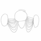 Women's Shoulder Chain Alloy Layer Choke Fringe Body Chain