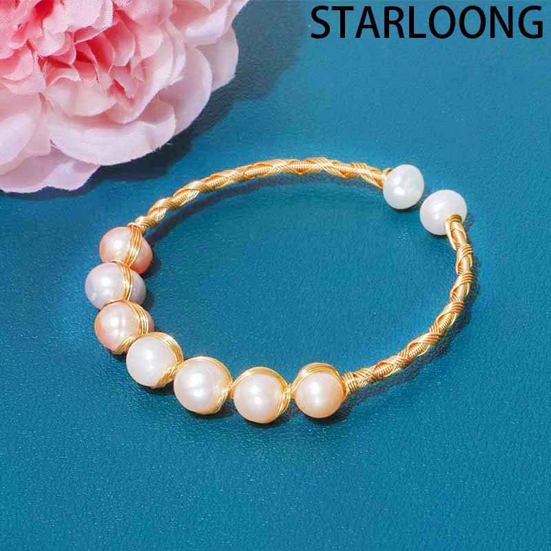Women's Mixed Bracelet Freshwater Pearl Charm Party Jewelry