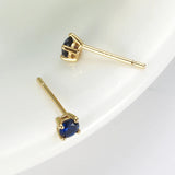 Women's Small Stud Earrings Silver 925 Zircon Jewelry