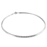 Women's Steel Flat Snake Chain Necklace