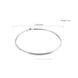 Women's Steel Flat Snake Chain Necklace