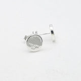 Women's Classic Round Letter Earrings