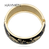 Women's Punk Skull Bangle Bracelet for Halloween Jewelry