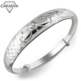 Vintage 925 Silver Pisces Bracelet Women's Jewelry Gift