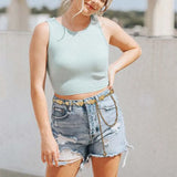 Silver Heart Waist Chain Belt for Dress Fringes