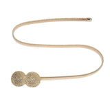 Women's Double Round Buckle Waist Chain for Skirt and Coat