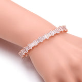 Women's T Square Zirconia Bracelet