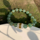 Green Dongling Jade Women's Bracelet Natural Stone Jewelry