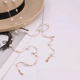 Women's Pearl Chain Waistband with Adjustable Metal Accents