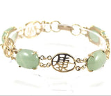 Women's Plated Kangzi Accessories + Egg Shaped Dongling Jade Bracelet