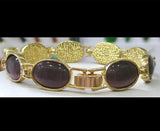 Brown Opal Bracelet Women's Egg Shape Plate
