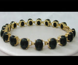 Women's Jade Bracelet with Gold Plating