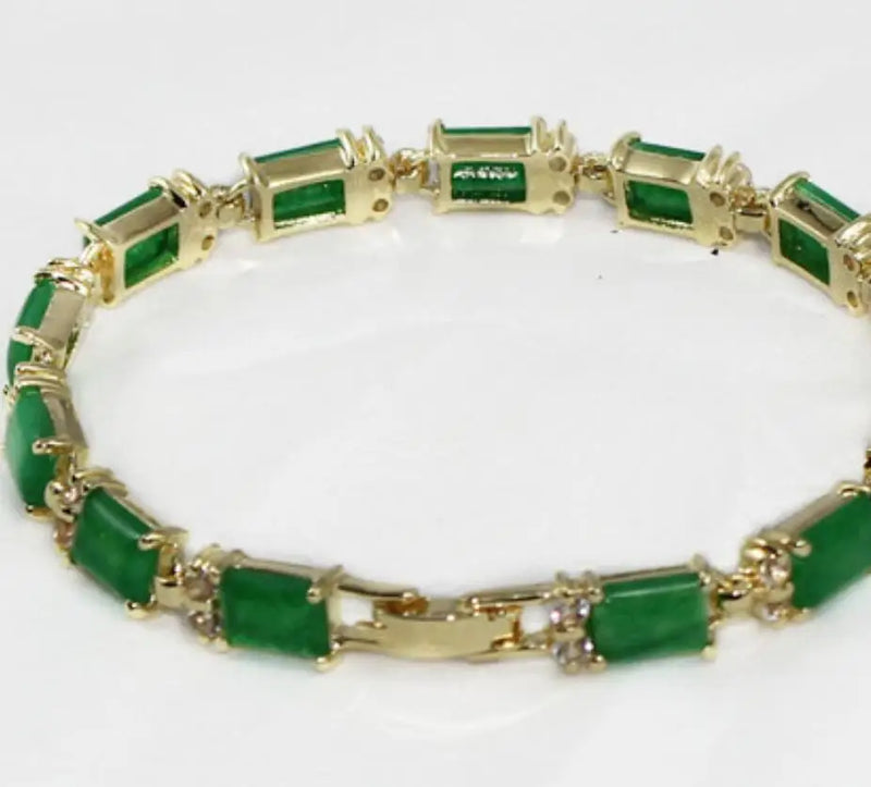 Women's Green Malay Jade Bracelet