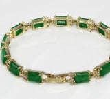 Women's Green Malay Jade Bracelet