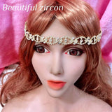 Rhinestone Crystal Forehead Chain Elastic Hair Band Party Accessory