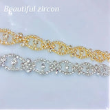Rhinestone Crystal Forehead Chain Elastic Hair Band Party Accessory