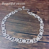 Rhinestone Crystal Forehead Chain Elastic Hair Band Party Accessory