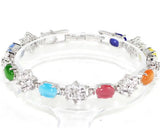 Silver Plated Cat's Eye Bracelet for Women