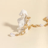Women's Pearl Beads Metal Thin Waist Belts