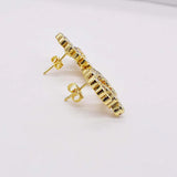 Women's CZ Pendant & Earrings Set, Pearl Bracelet Clasp
