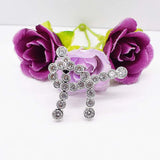 Women's CZ Pendant & Earrings Set, Pearl Bracelet Clasp