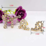 Women's CZ Pendant & Earrings Set, Pearl Bracelet Clasp